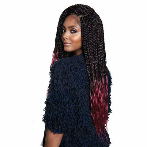 Afri-Naptural Crochet Hair #1 - Jet Black Afri-Naptural 3X KRITZ BOX BRAID 24"