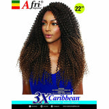 Afri-Naptural Crochet Hair Afri-Naptural: 3X Caribbean Bohemian Soft Water 22" (CB3P2203)