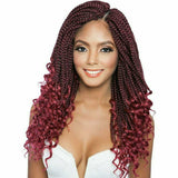 Afri-Naptural Crochet Hair Afri-Naptural: 3X Curly Ends Box Braid 14" (BOX 301) - FINAL SALE