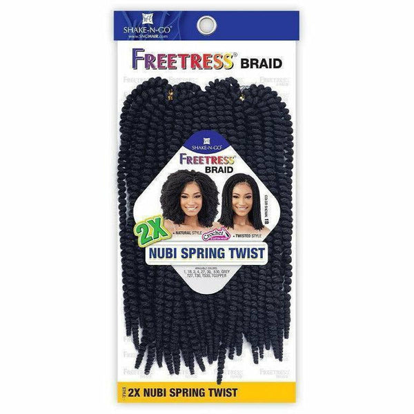 Afri-Naptural Crochet Hair FreeTress: 2X Nubi Spring Twist