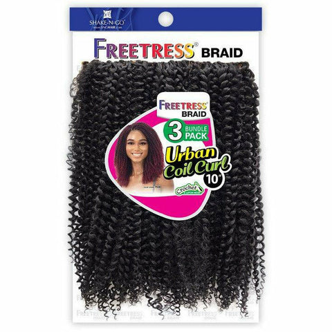 Afri-Naptural Crochet Hair Freetress: 3X Urban Coil Curl 10''