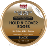African Pride: Black Castor Miracle- Hold & Cover Edges Black 2.25oz