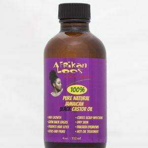 Afrikan Locs Hair Care Afrikan Locs: 100% Pure Jamaican Black Castor Oil 4oz