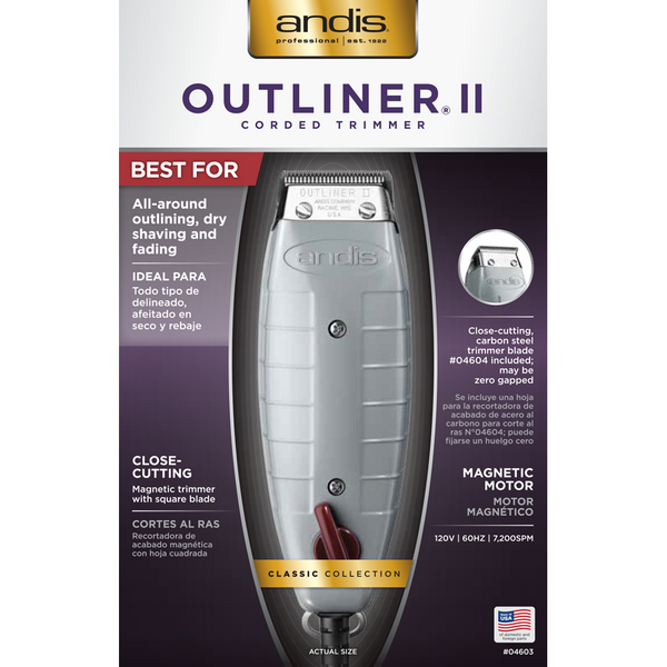 Andis Hair Trimmers ANDIS: Outliner® II Square Blade Trimmer