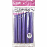 Annie Hair Accessories ANNIE: Soft Twist Rollers 3/4" #1205