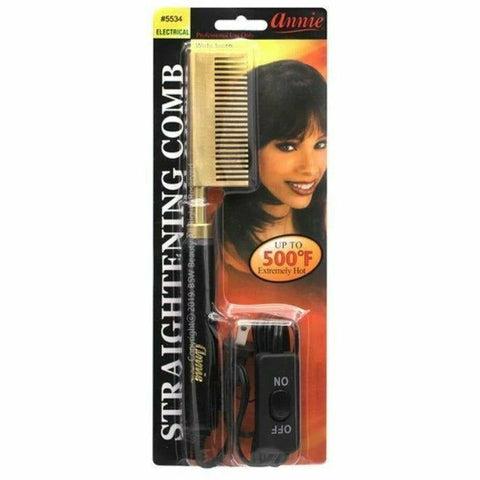 Annie: Electric Straightening Comb - Wide Teeth #5534