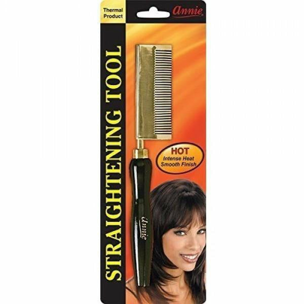 ANNIE: Straightening Comb - Medium Teeth Curved Sided #5503