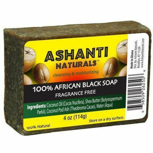 Ashanti Naturals Bath & Body Ashanti 100% African Black Soap Bar 4oz