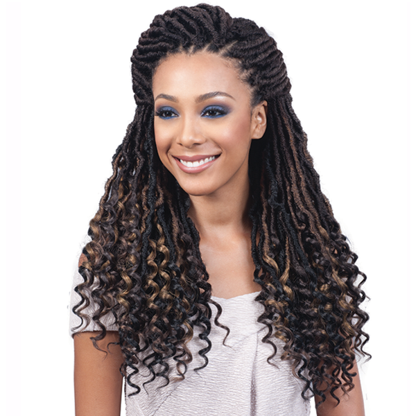 Bobbi Boss Crochet Hair #1 Bobbi Boss Nu Locs Curly Tips 20"