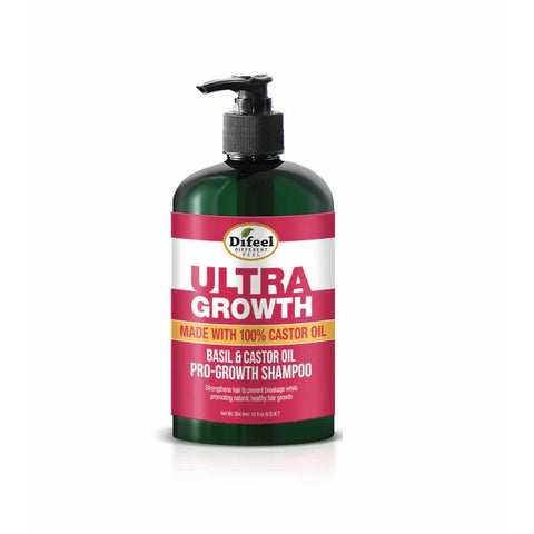 Difeel Hair Care Difeel: Ultra Growth Basil & Castor Oil Pro Growth Shampoo 12oz