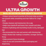 Difeel Hair Care Difeel: Ultra Growth Basil & Castor Oil Pro Growth Shampoo 12oz