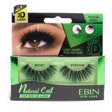 Ebin New York eyelashes NC 001 - Persian EBIN: Natural Cat 3D Lashes