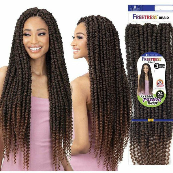 FreeTress Crochet Hair FreeTress: 3X Large Passion Twist 24'' Crochet Braid