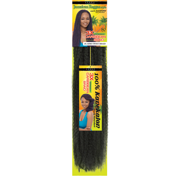 Janet Collection Braiding Hair Janet Collection™: 3X Afro Twist Caribbean Braid 80"