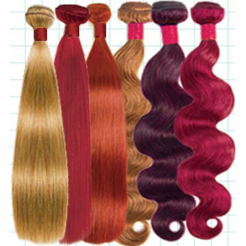 JK Trading Virgin Bundles 9A Unprocessed Virgin Hair - Straight - Custom Colors