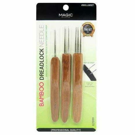 LQQKS Salon Tools Magic Collection: 3Pc Bamboo Dreadlock Needle