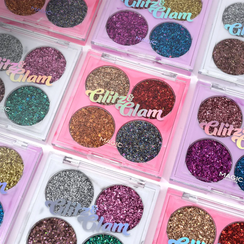Magic Collection Eyes Magic Collection: Glitz & Glam Chunky Glitter Eyeshadow Palette