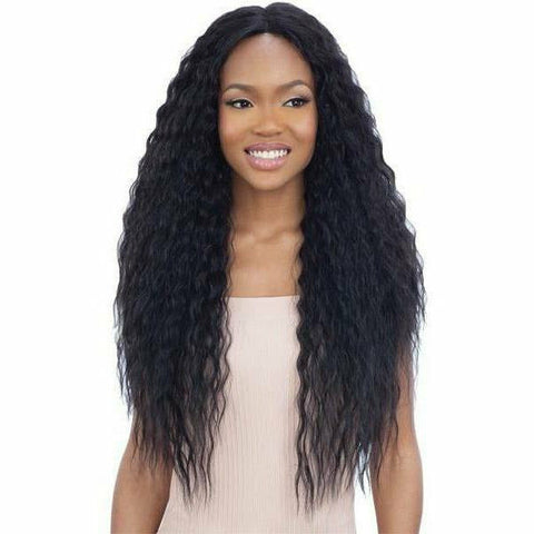 Mayde Beauty: Synthetic 5" Invisible Lace Part Wig - Supa Curl