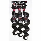 Onyx Virgin Human Hair 12”+14”+16" Onyx: 100% Virgin Brazilian Remi 3 Pack - Body Wave