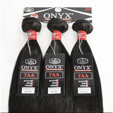 Onyx Virgin Human Hair 12”+14”+16" Onyx: 100% Virgin Brazilian Remi 3 Pack - Straight
