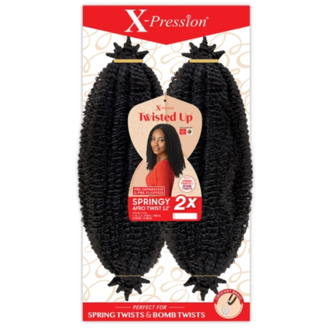 Outre Crochet Hair Outre Crochet Braids X-Pression Twisted Up 2X Springy Afro Twist 12"