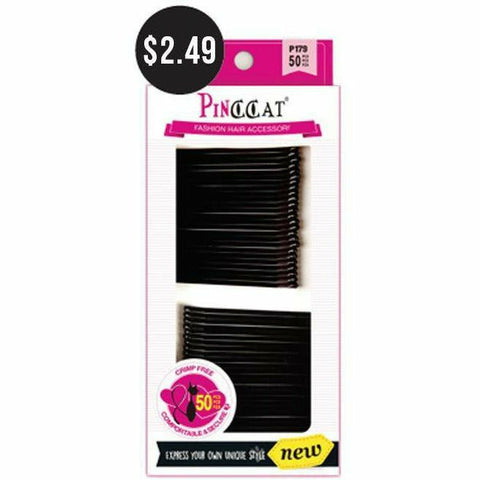 Pinccat Hair Accessories Pinccat: 50 2 1/3" Flat Bobby Pins