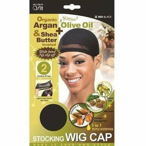 Qfitt Hair Accessories #800 Black QFITT: Organic 3-in-1 Triple Nutrition Stocking Wig Cap