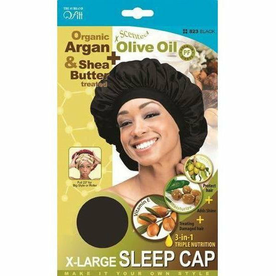 Qfitt Hair Accessories QFITT: Organic 3-in-1 Triple Nutrition Sleep Cap XL #823