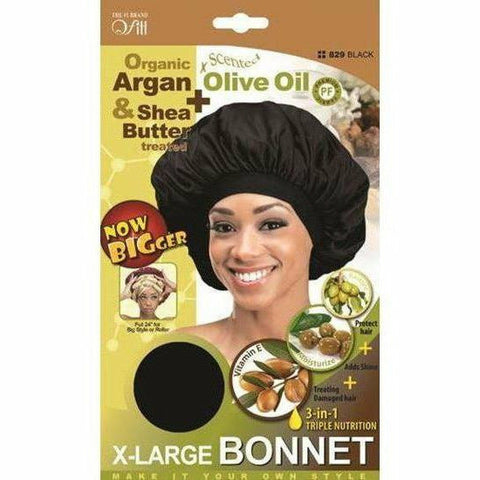 Qfitt Hair Accessories QFITT: Organic 3-in-1 Triple Nutrition X-Large Bonnet