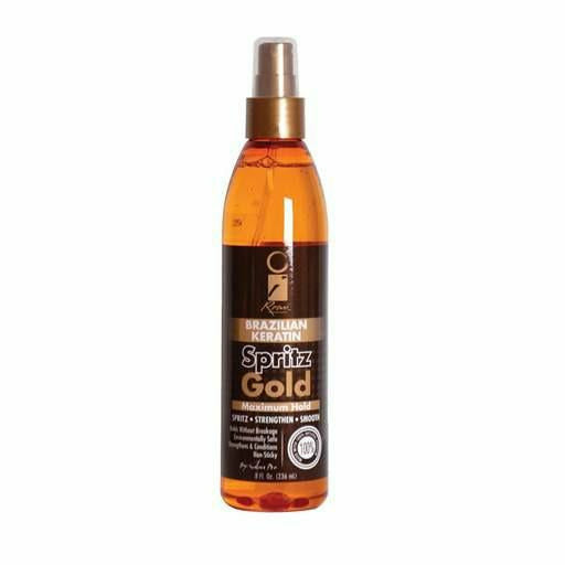 Salon Pro Hair Care I Remi: Brazilian Keratin Spritz Gold 8oz