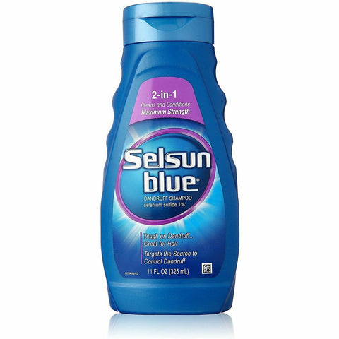 Selsun Blue: 2-in-1 Maximum Strength Dandruff Shampoo 11oz