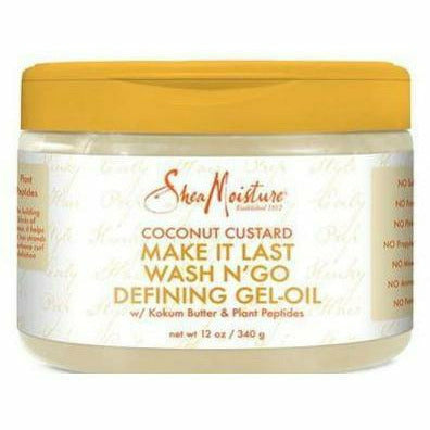 Shea Moisture: Coconut Custard Make It Last Wash N' Go Defining Gel-Oil 12oz