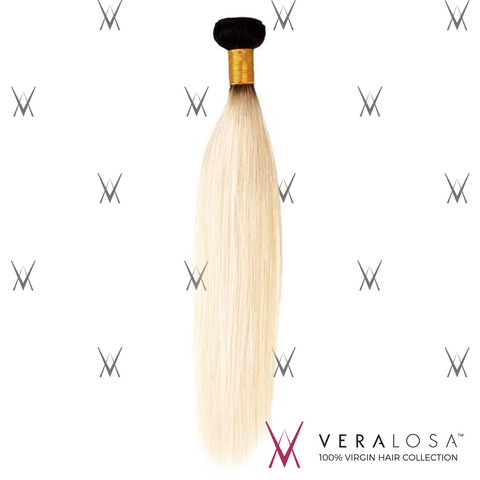 Vera losa™ Virgin Human Hair 10" / #1B/613 Vera Losa™ 8A Pre-Bleached - Straight #1B/613