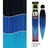 Vivica Fox Braiding Hair #T1B/BLUE/L.BLUE Spetra: Rainbow EZ Braid 30"  (Pre-Stretched)