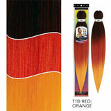 Vivica Fox Braiding Hair #T1B/RED/ORANGE Spetra: Rainbow EZ Braid 30"  (Pre-Stretched)